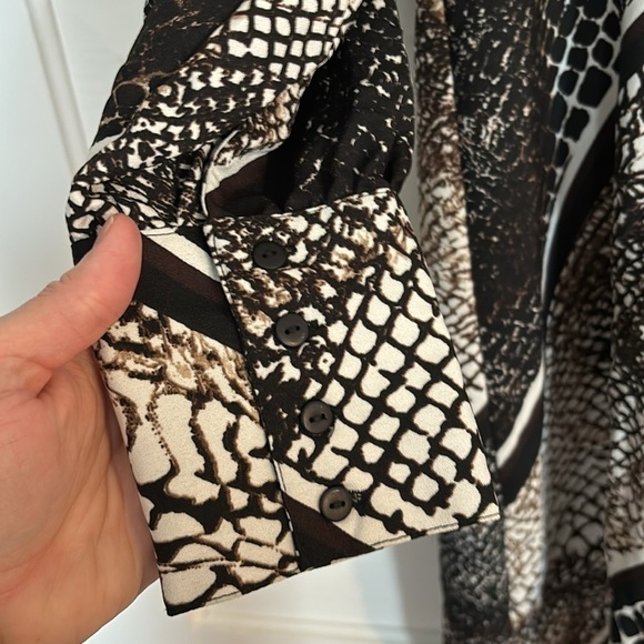 NWT Vero Moda Open Back Snake Print Dress - Picture 4 of 6